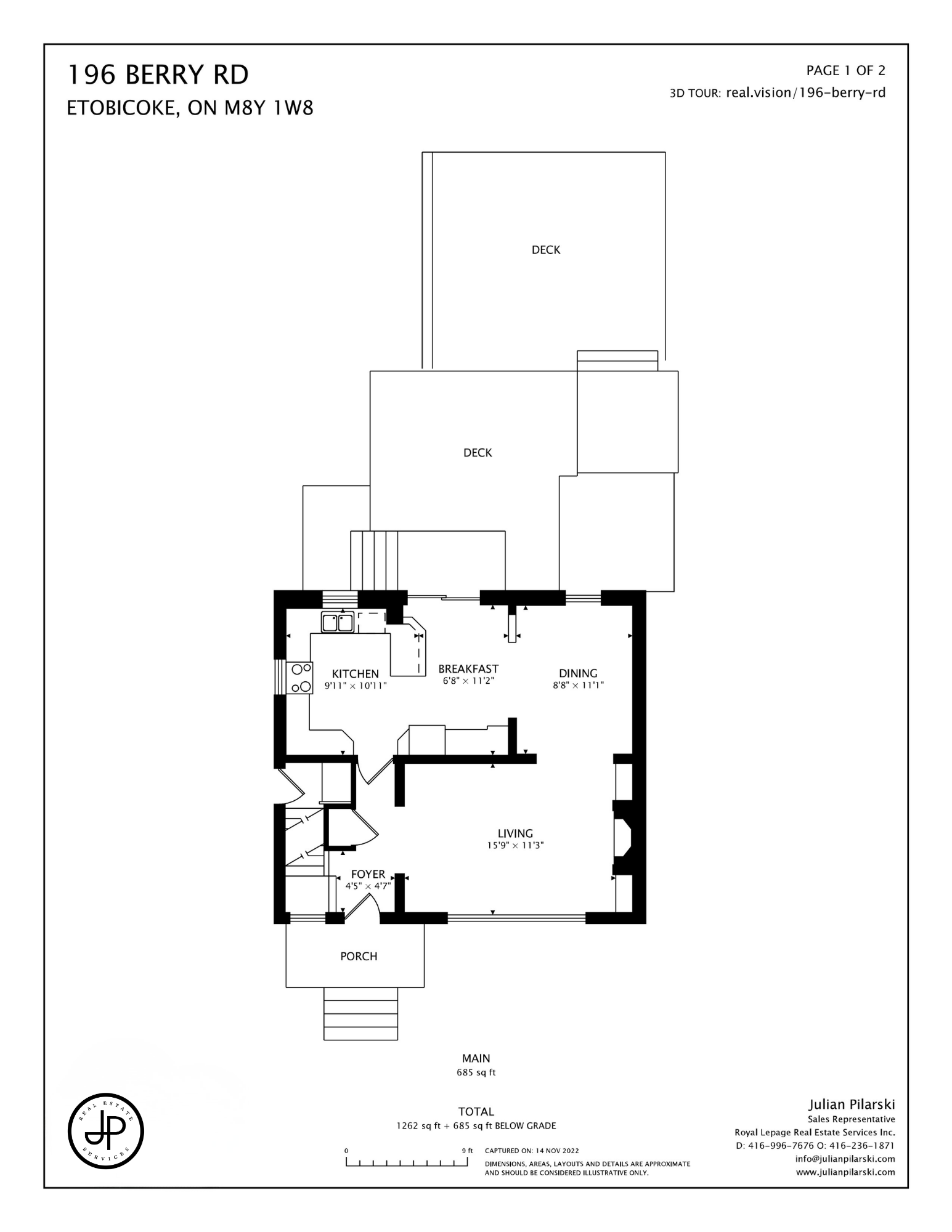 Second floor and lower level plan — 196 Berry Road