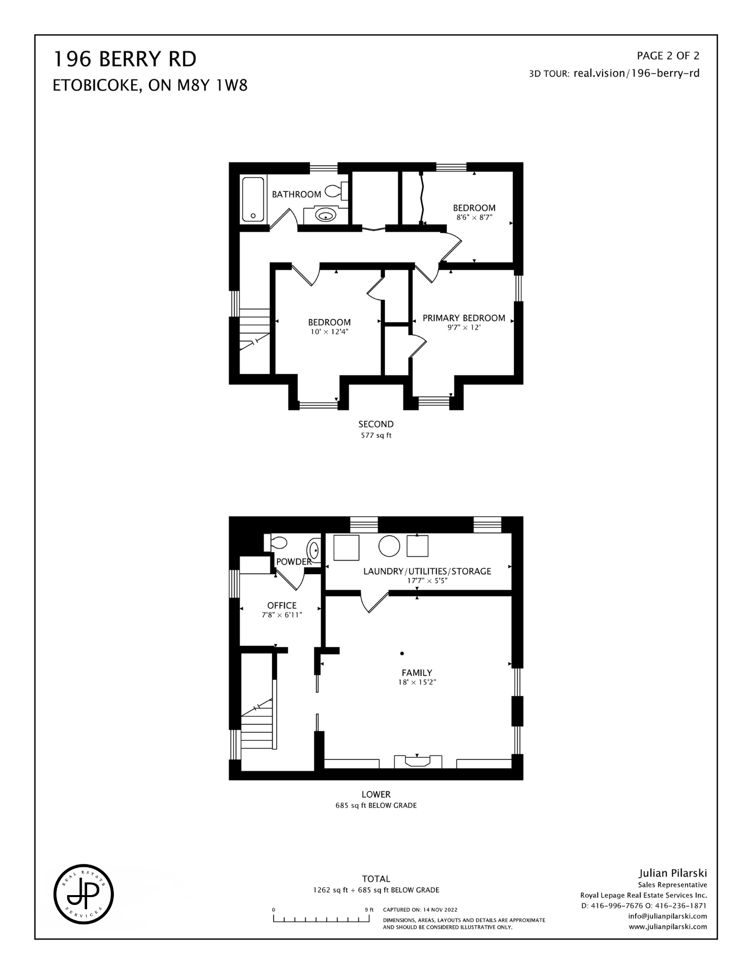 Main floor plan — 196 Berry Road