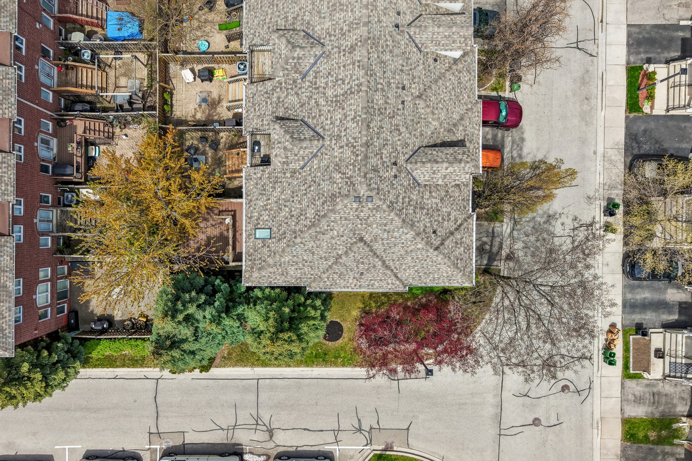 Aerial drone view