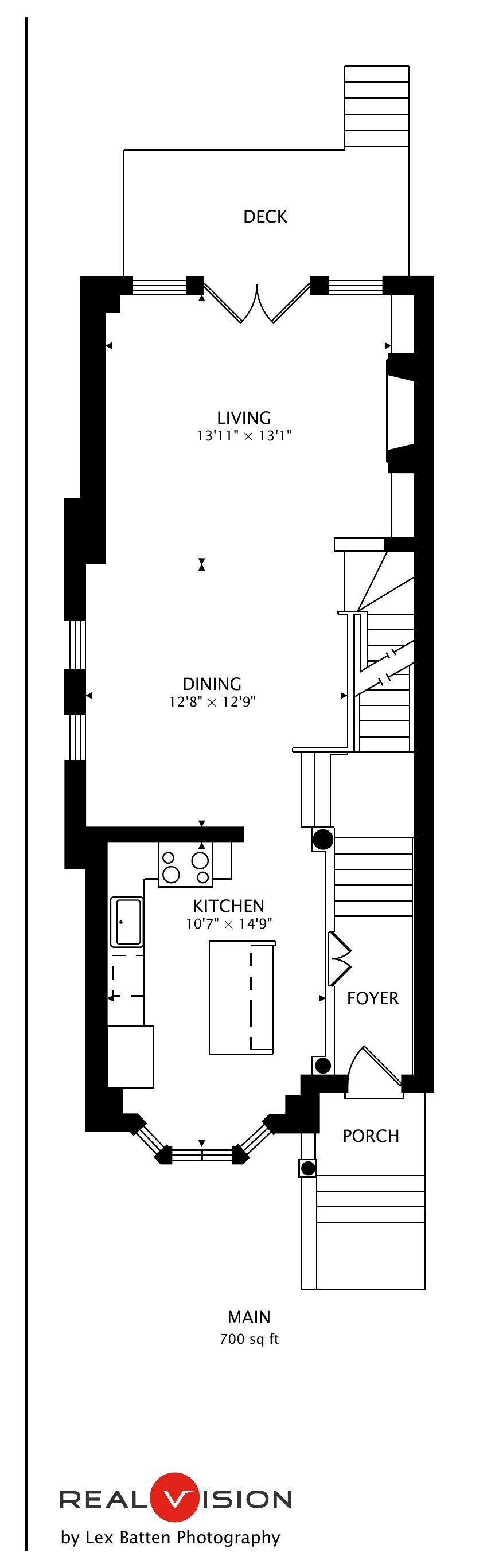 Main level floor plan