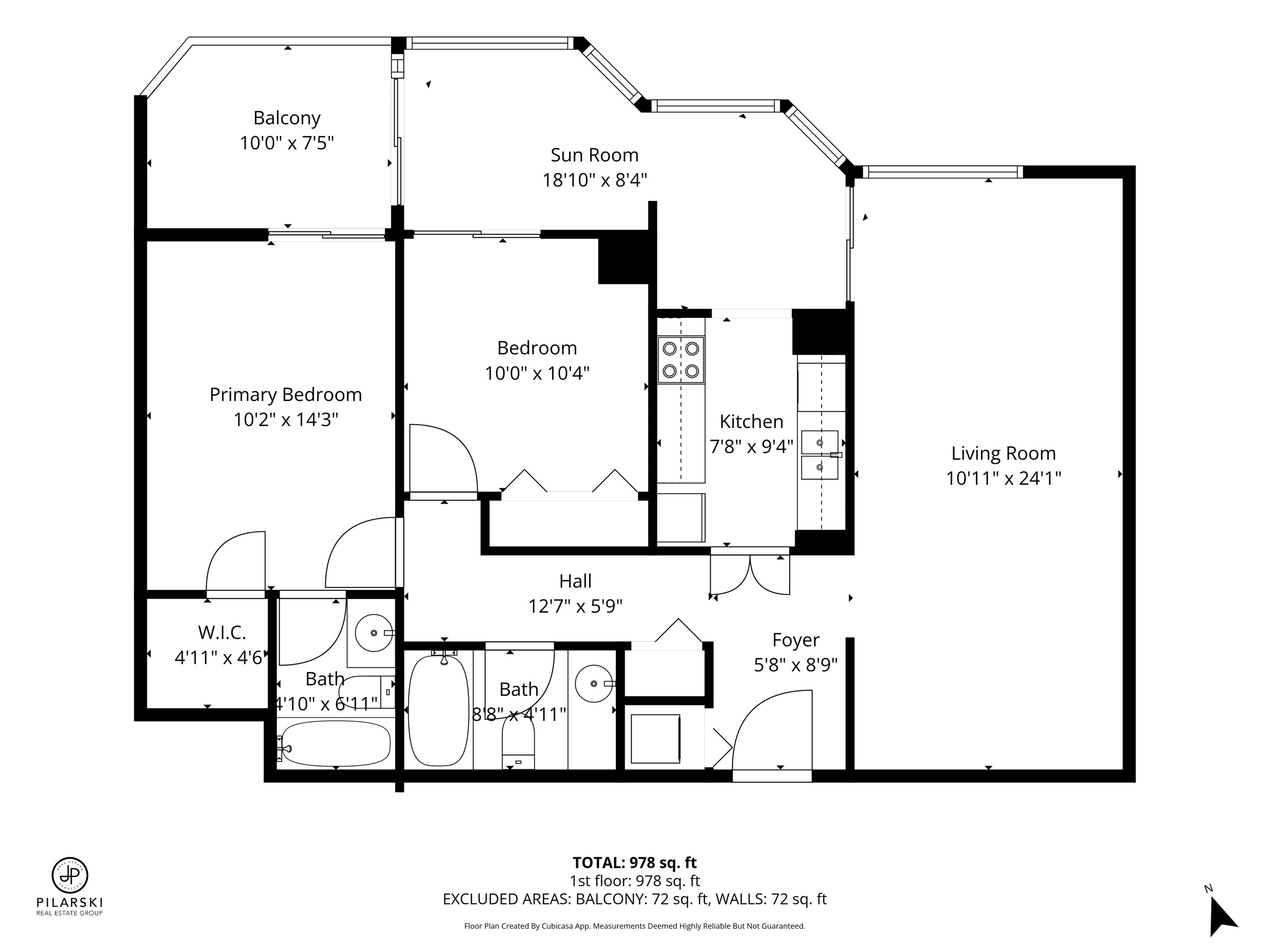 Suite 405 floor plan with dimensions