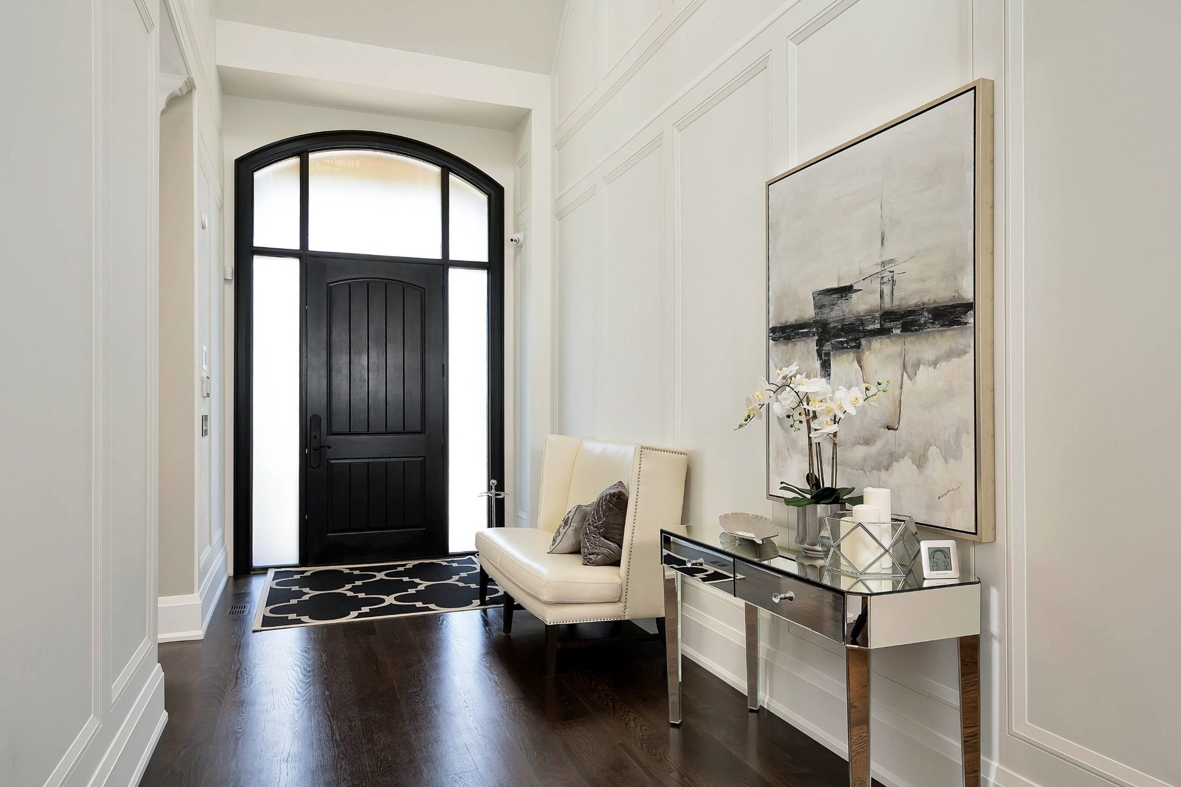 Grand foyer with sightlines to the rear garden