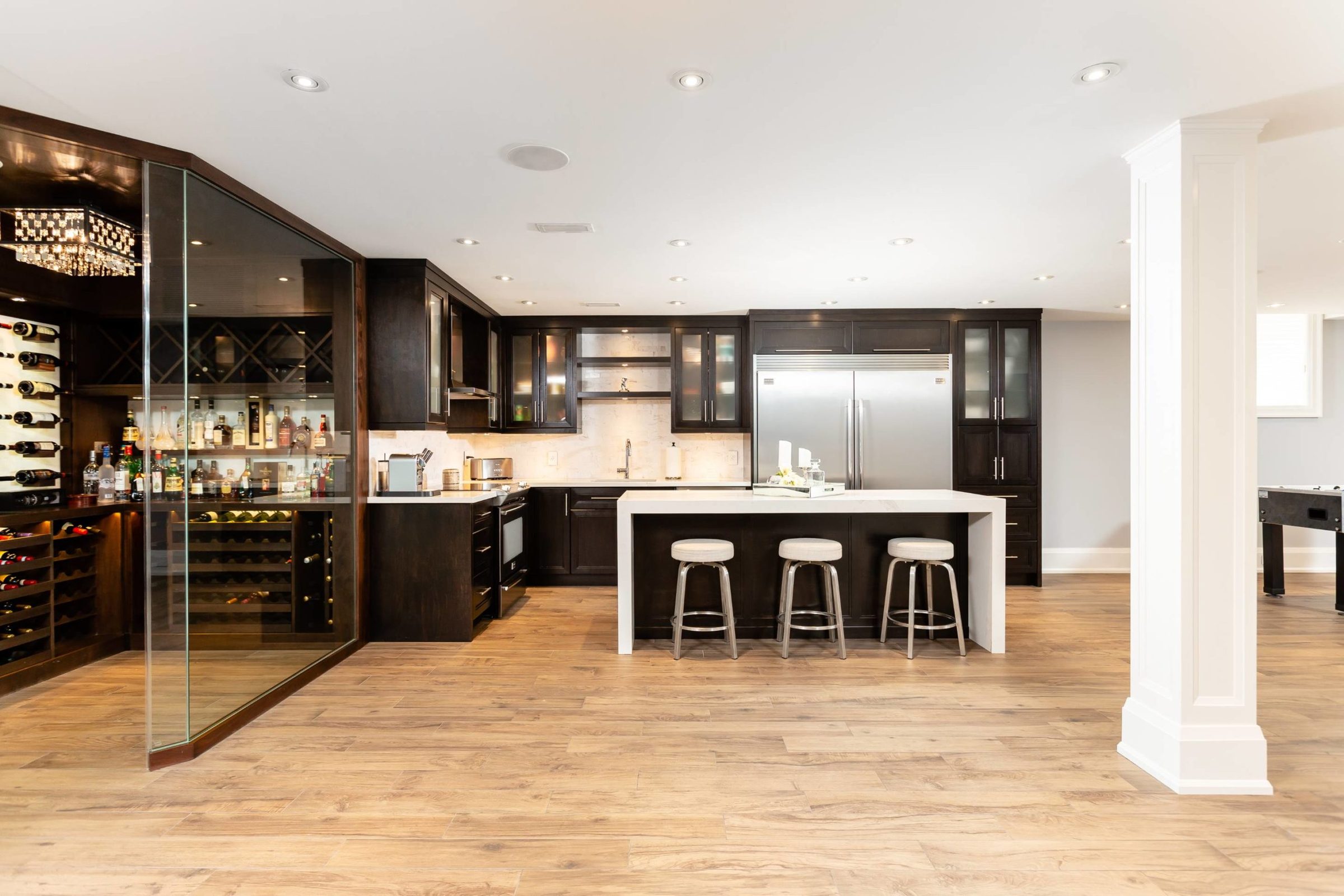 Fully equipped lower-level second kitchen