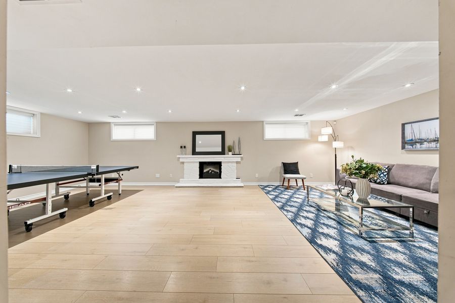 Lower-level recreation room — 16 Oldham Road