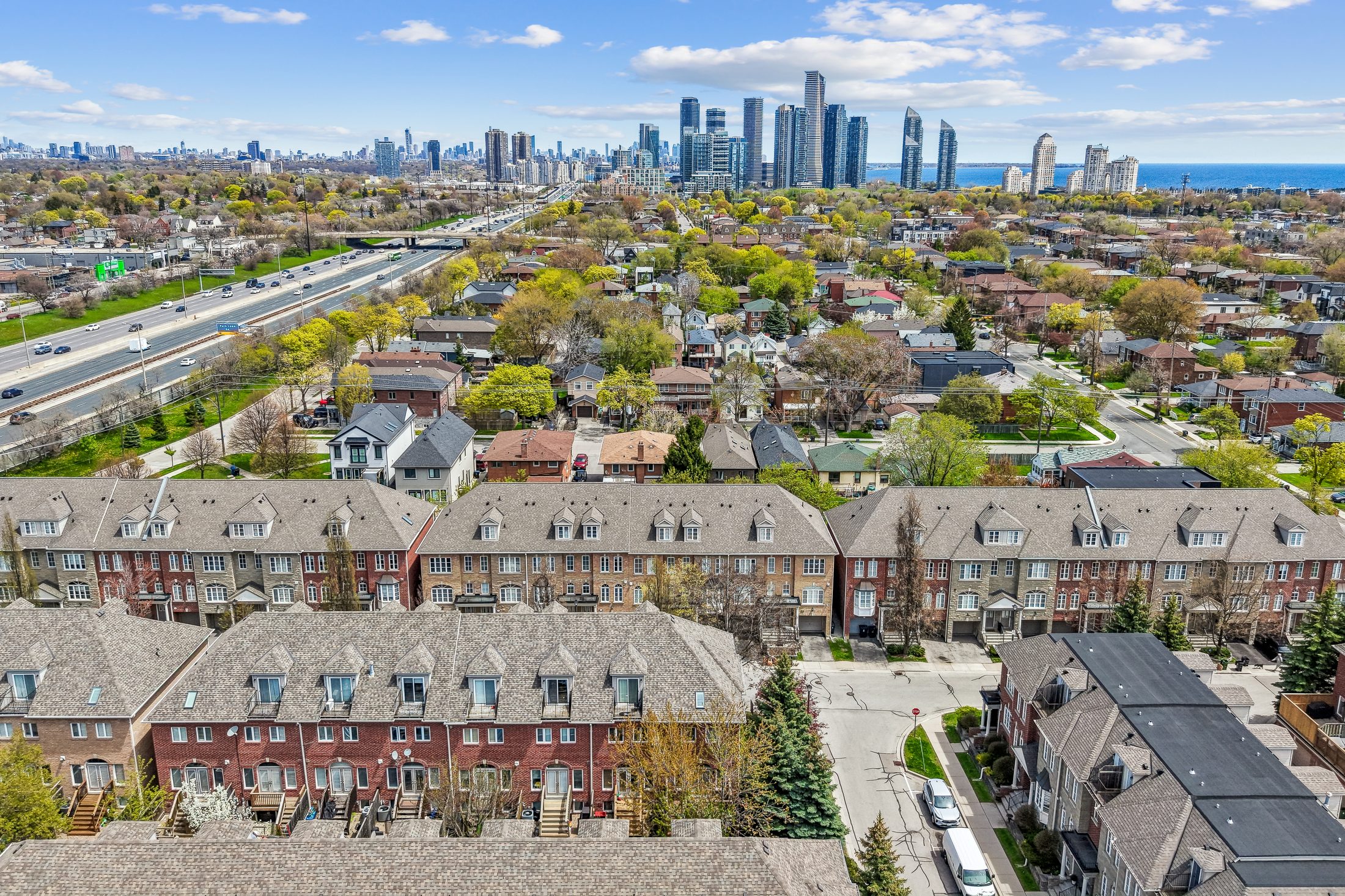 Aerial drone view