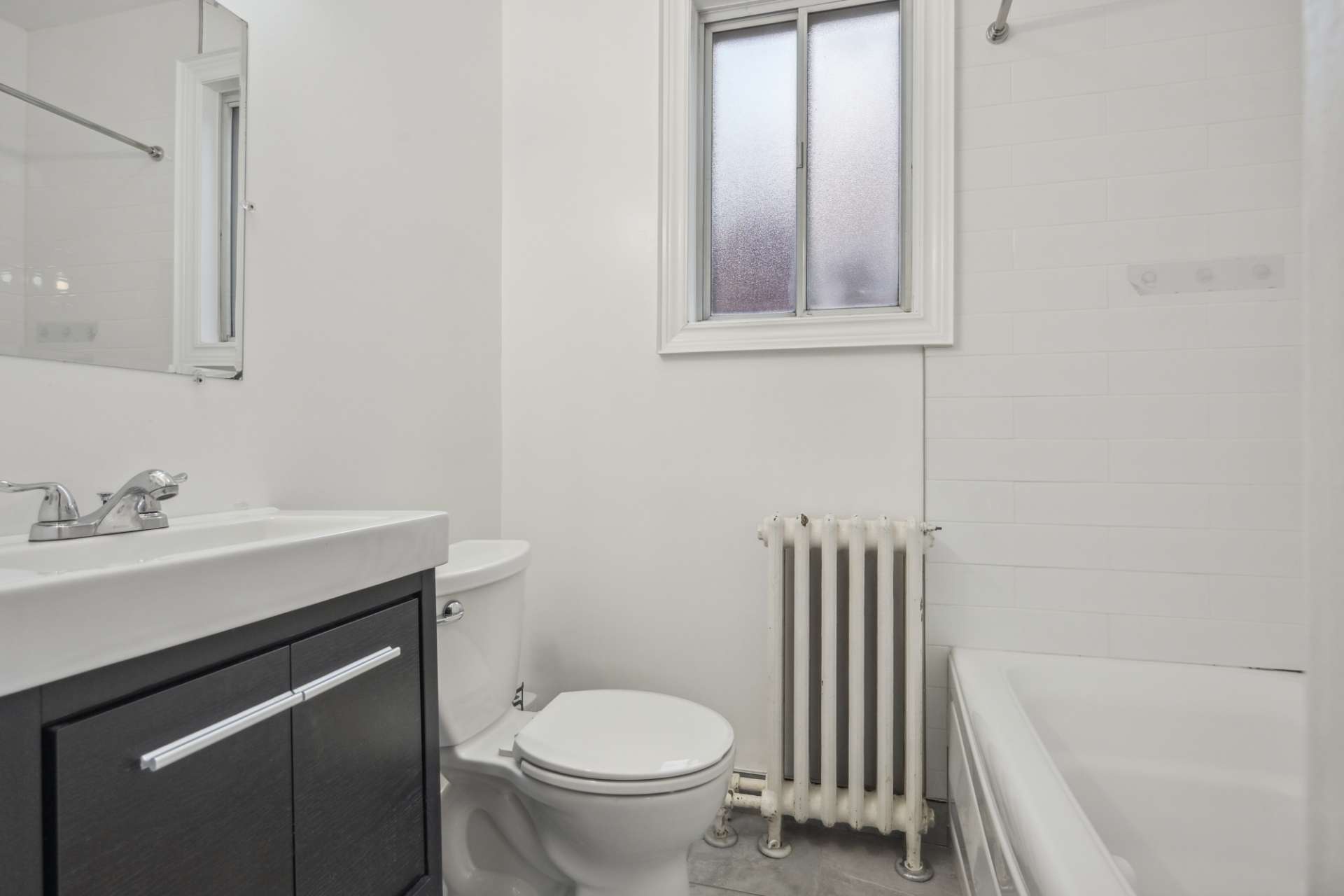 Full bathroom with soaker tub