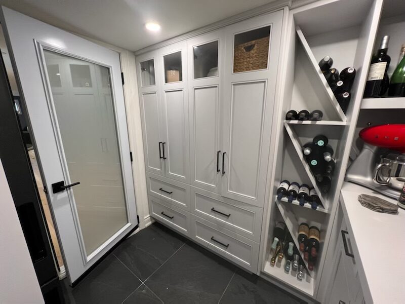 Custom wine cellar and storage room