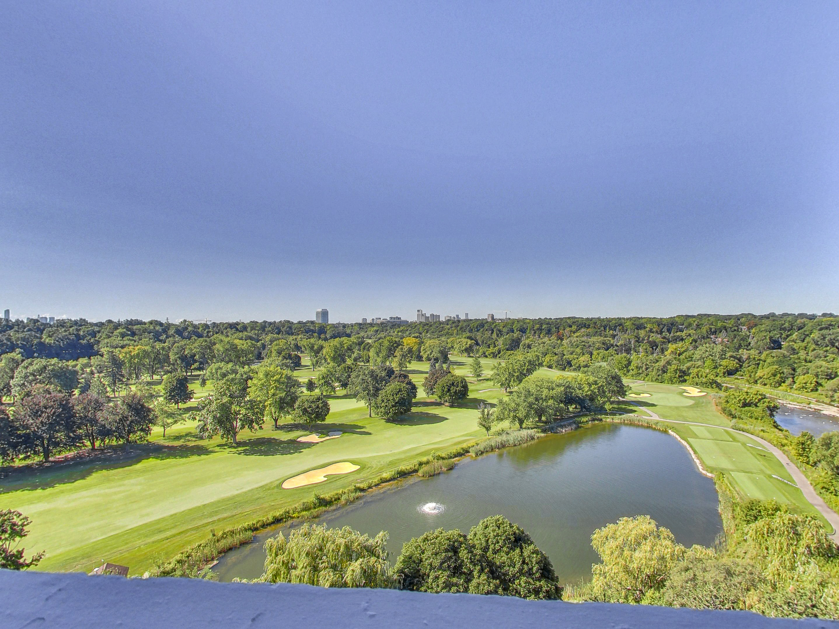 View of the Lambton Golf & Country Club from the private balcony