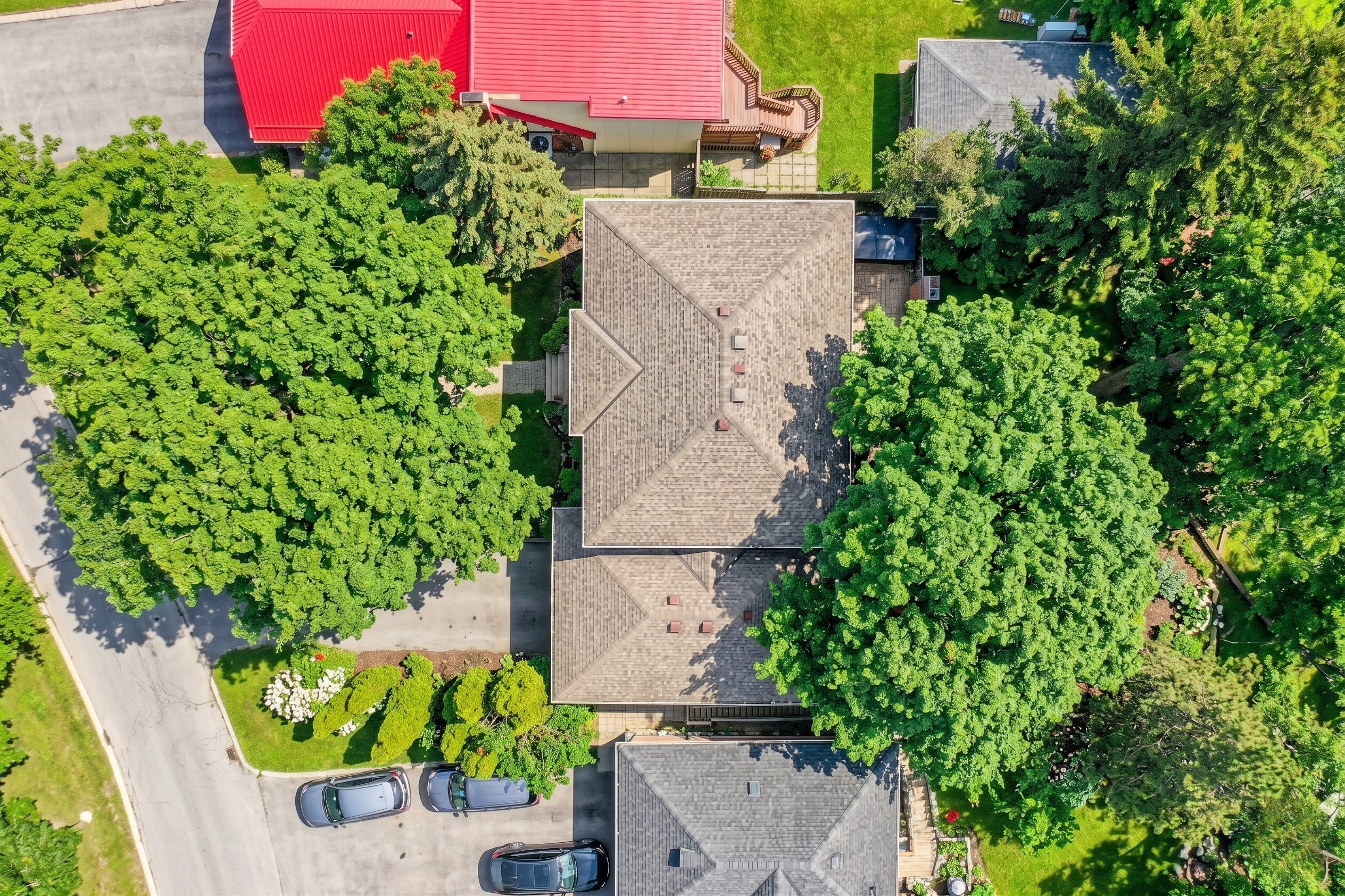 Aerial — overhead view