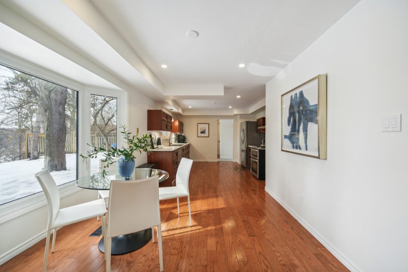 Family room walkout to deck