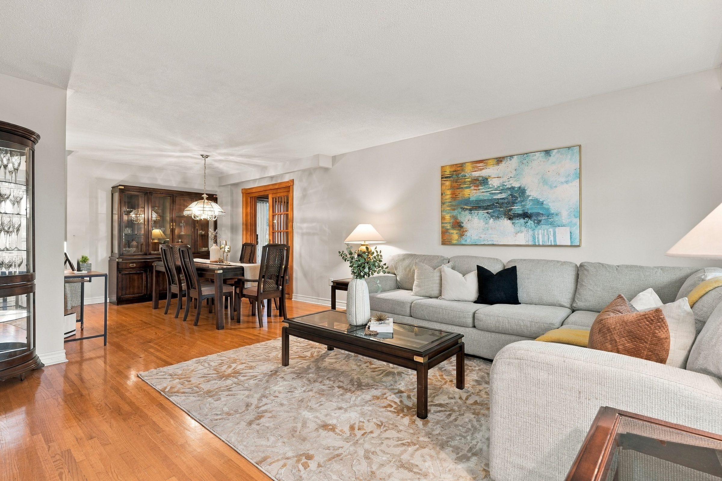 Living and dining room at 476 Michelle Row, Mississauga