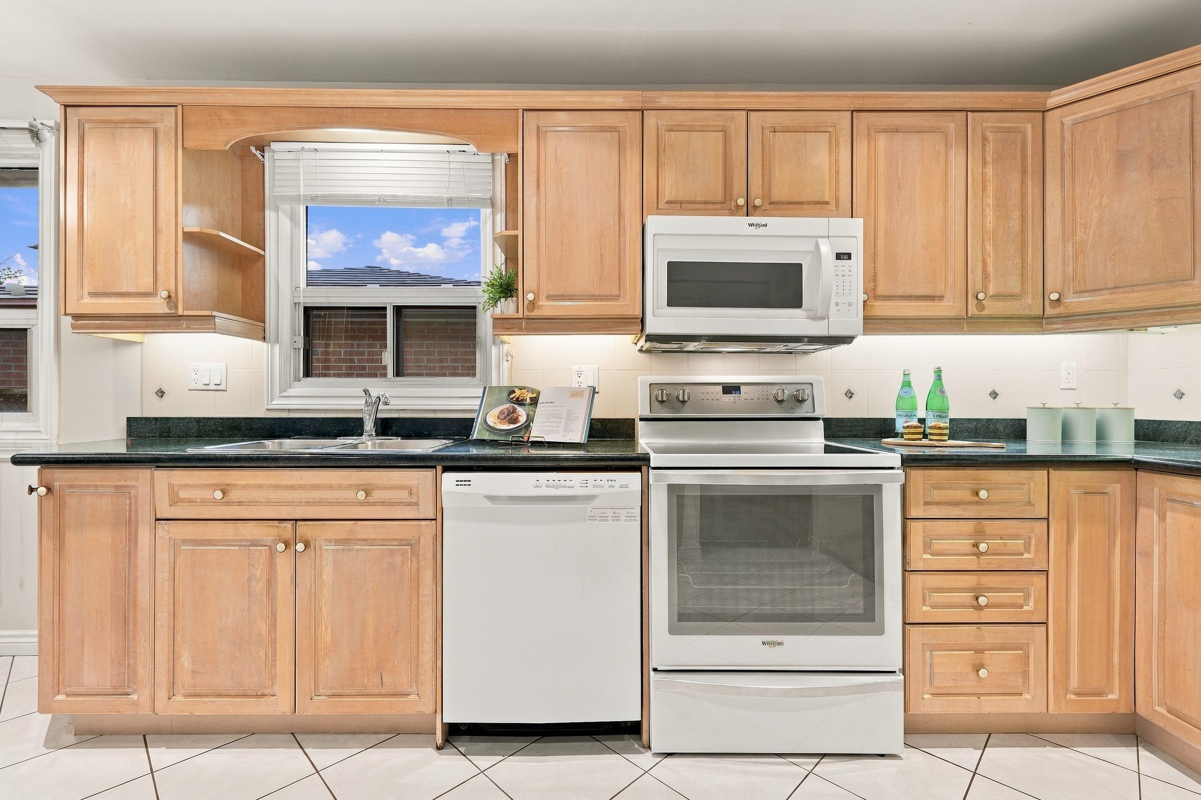 Kitchen cabinetry and counters at 476 Michelle Row, Mississauga