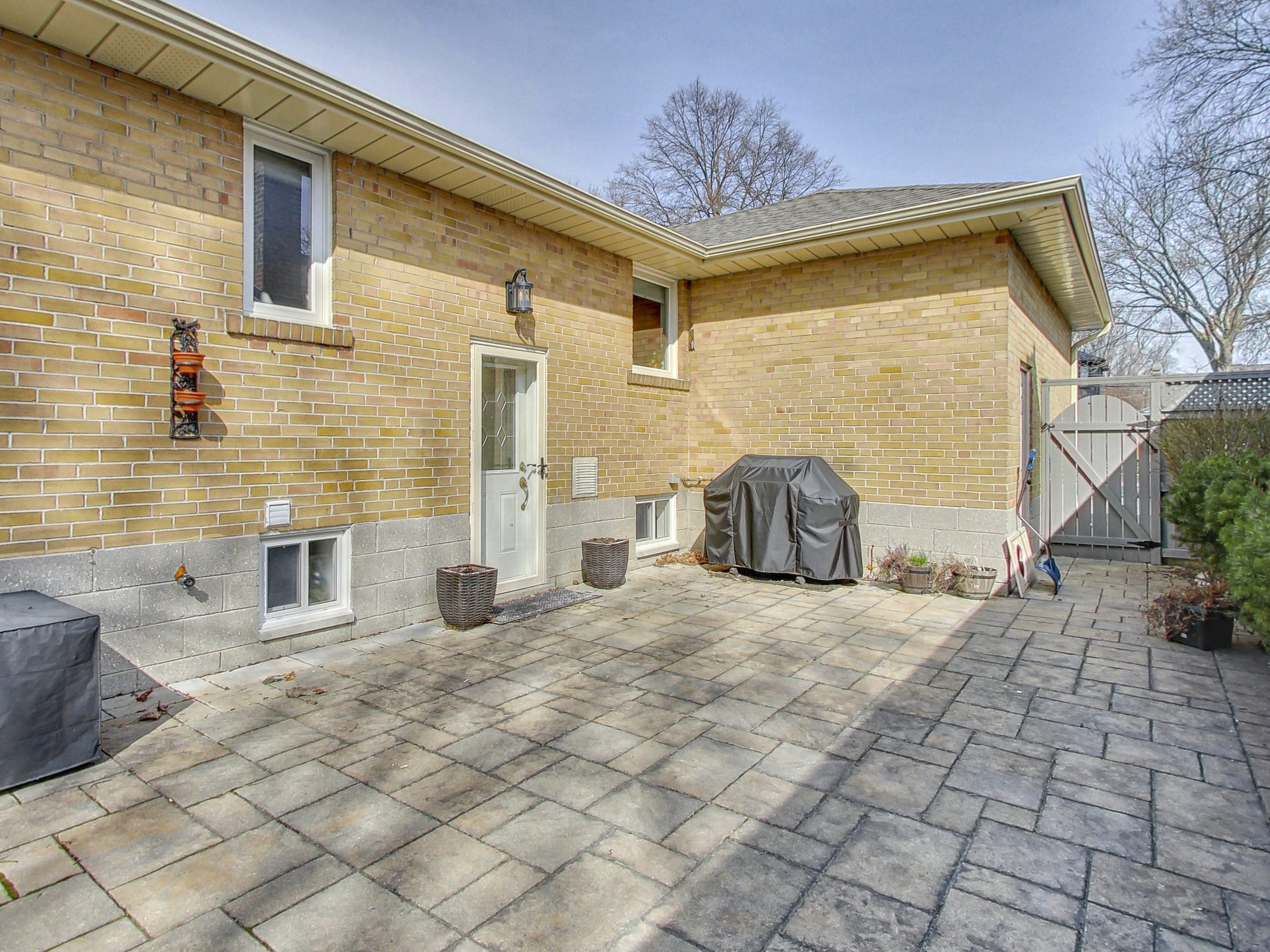 Rear patio of the home at 51 Norseman Street, Toronto