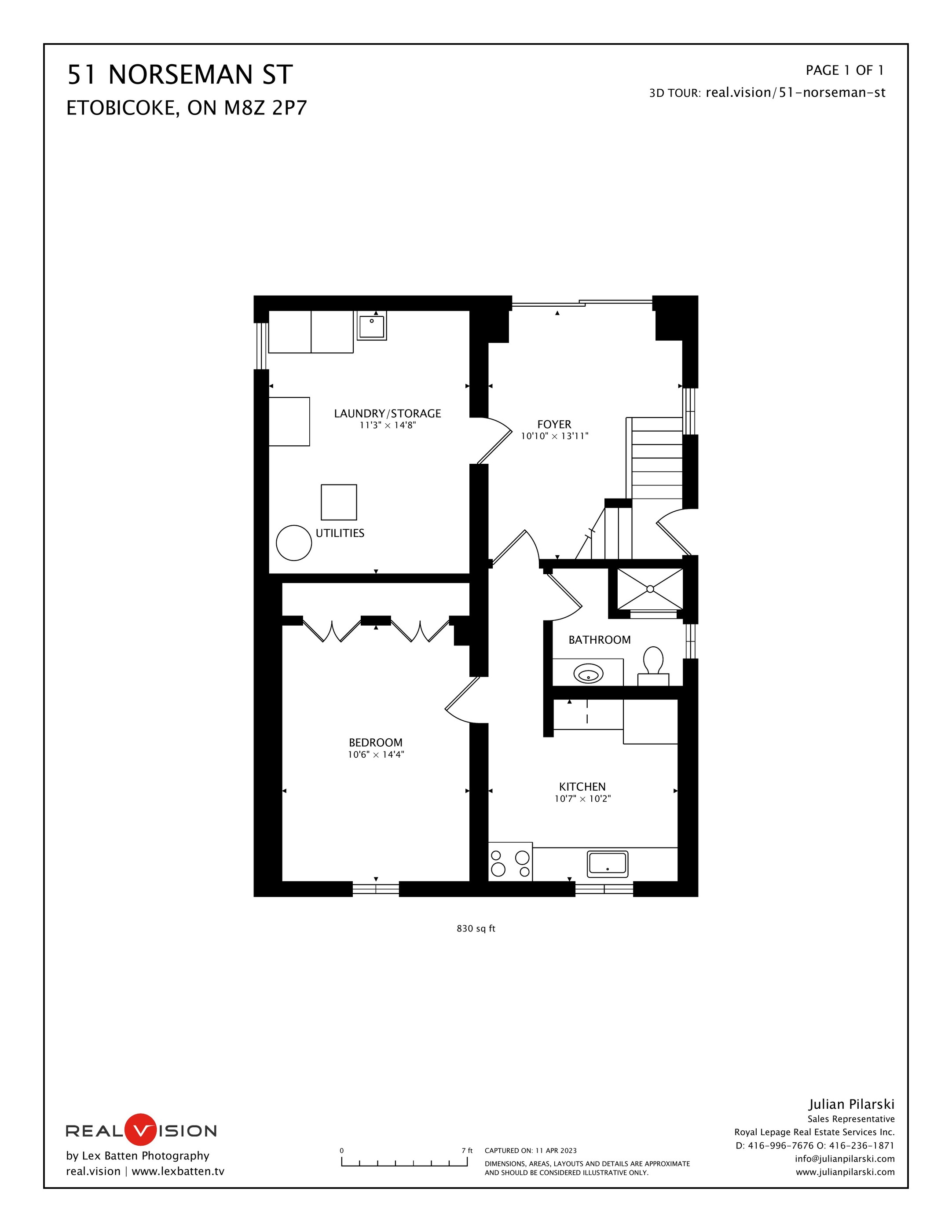 Lower level floor plan of 51 Norseman Street, Toronto