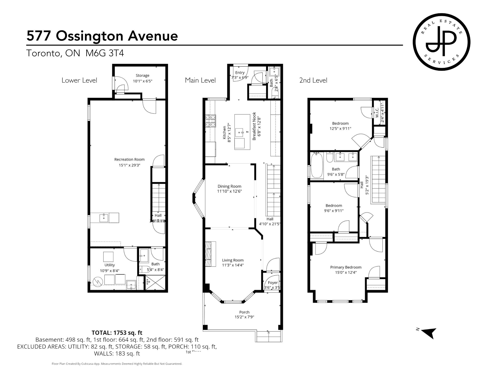 577 Ossington Avenue full floor plans