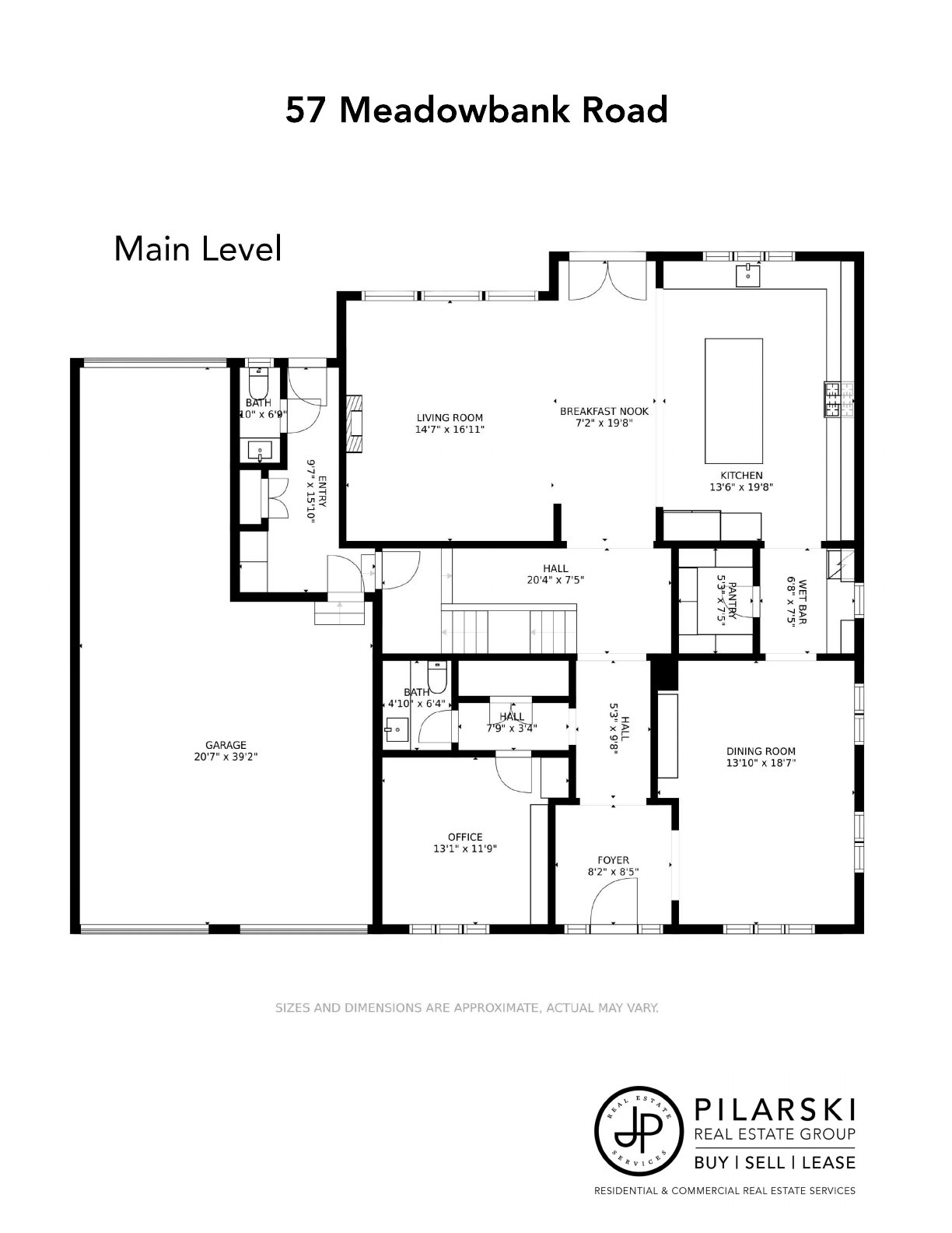 Main floor plan — 57 Meadowbank Road