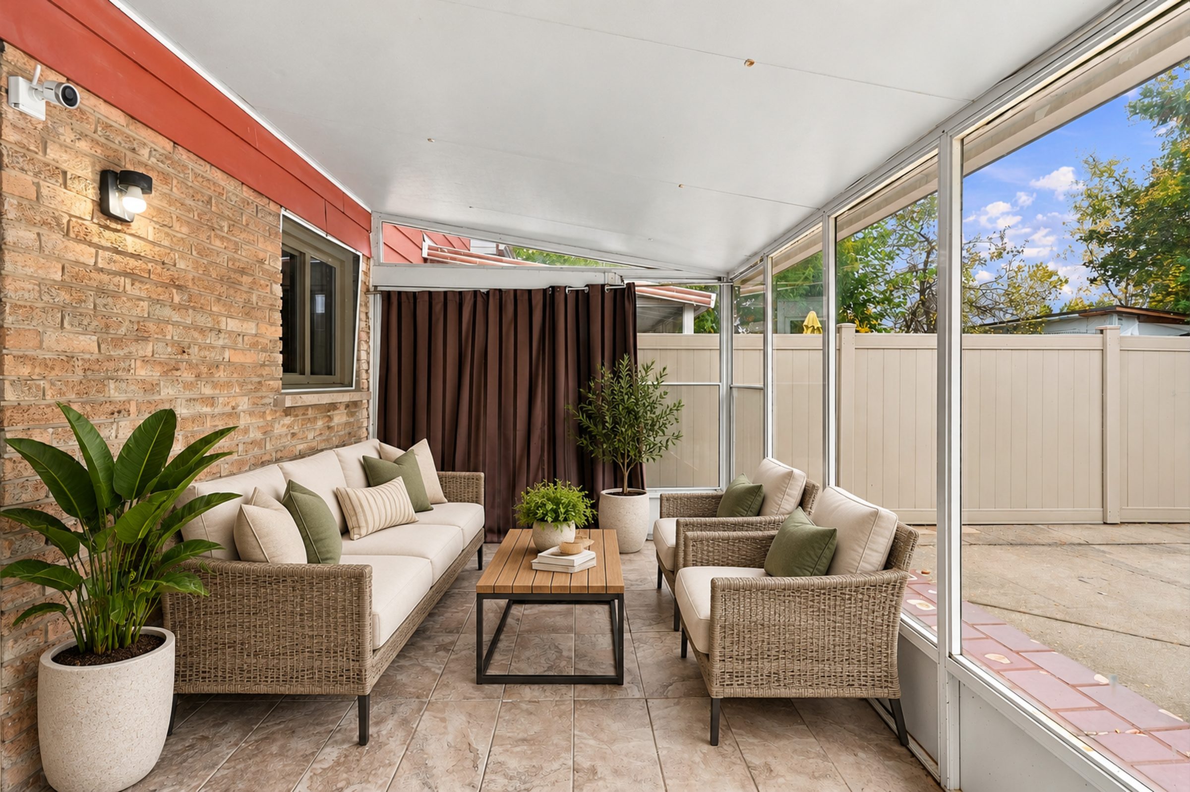 Sunroom at 7179 Delmonte Crescent (virtually staged)