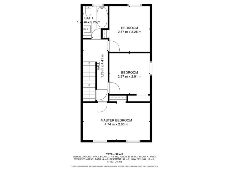 Second floor plan — 83 Barnesdale Avenue North