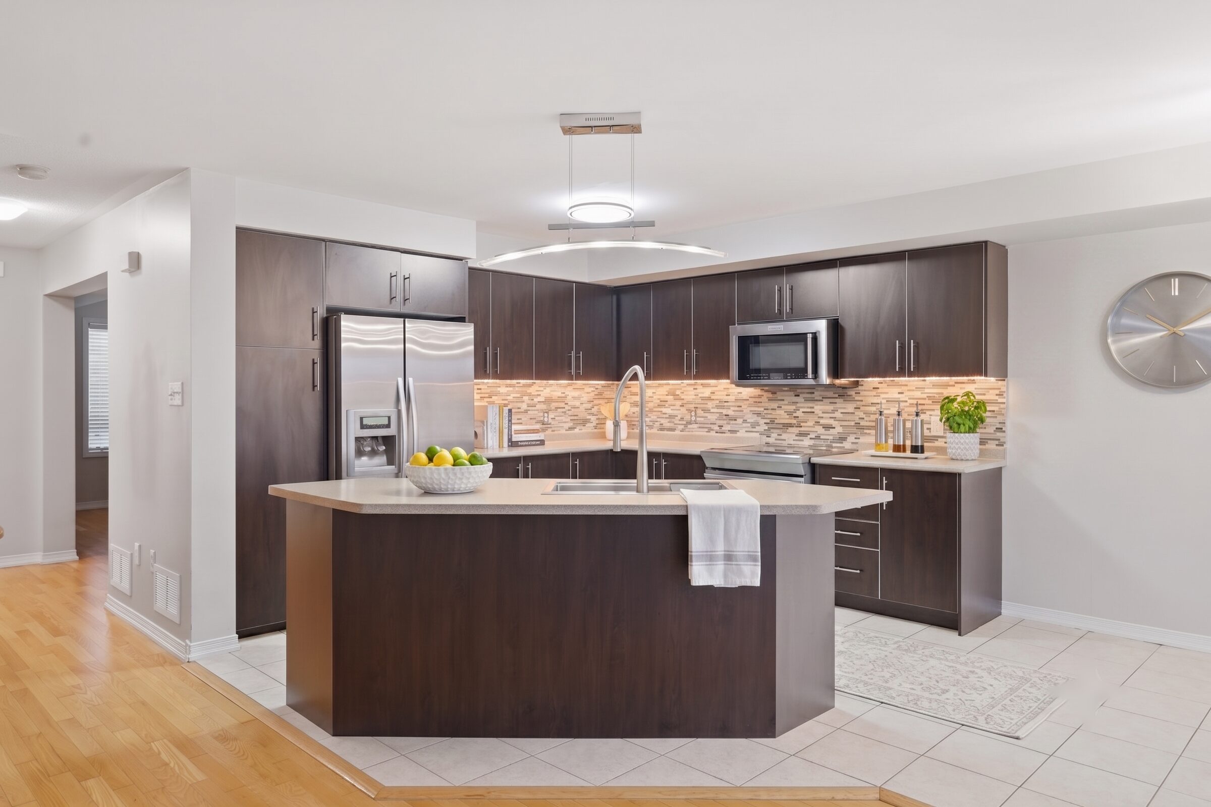 Renovated kitchen with centre island